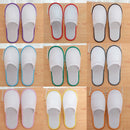 10Pair Lot Hotel Slippers Men Womens random color Velvet Travel Disposable Cotton Home Hospitality Shoes Cheap SPA Guest Slides