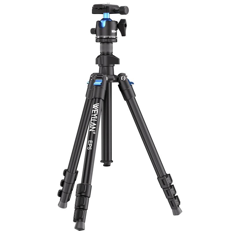 64 Inch Flexible Tripod for Camera Mobile Phone Travel Professional Camera Tripod Stand Metal 36mm Ball Head Quick Release Plate