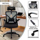 Office Chair With Adjustable Headrest, Armrests, Lumbar Support, Ergonomic Office Chair, Rotating Rocker Function, - Symino