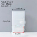 Frosted Photo Album 3/4/5inch Photo Card Train Ticket Card Collection Book Wholesale Transparent Photo Card Storage Album