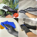 100/50/20PCS Black Nitrile Gloves Thickened Disposable Gloves for Cleaning Hairdressing  Waterproof Dishwashing Tattoo Gloves - BUY ABROAD NOW