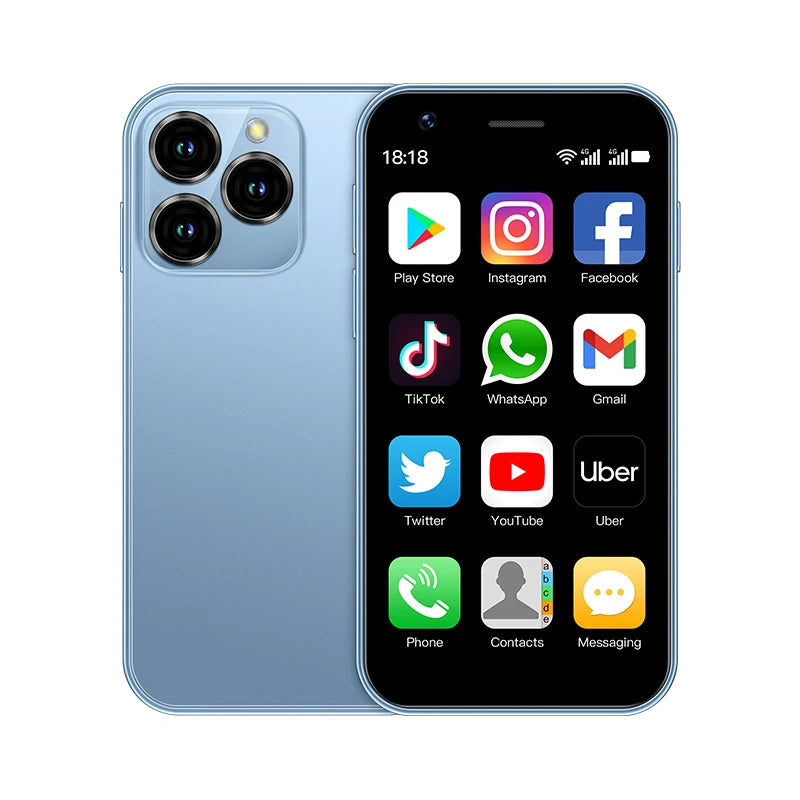 SOYES XS16 Mini - Android 10.0 Smartphone (4G Network, 2GB RAM, 16GB ROM, 3" Screen, 5MP Camera, Dual SIM,