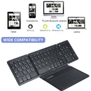 BOW Foladable Bluetooth Keyboard with Touchpad Pocket Folding Keyboard for Laptop Phone Tablet  Wireless Rechargeable Keyboard - BUY ABROAD NOW