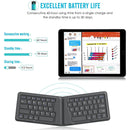 BOW Bluetooth Foldable Mobile Phone Keyboard Rechargable Portable Wireless Folding Keyboard for iPhone Huawei Phone - BUY ABROAD NOW