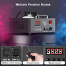 U'King 2000W Double-tube Adjustable Fog Machine DMX512 13CH Smoke Machine 8+8 RGB 3 in 1 LED Colorful DJ Wedding Stage Spray