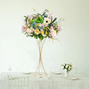 Golden iron vases for flowers, flower arrangement stands,