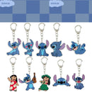 10pcs Lilo Stitch Key Chain Theme Birthday Decoration Supplies Stitch Keychains Car Key Creative Bag Pendants Bag Accessory Gift