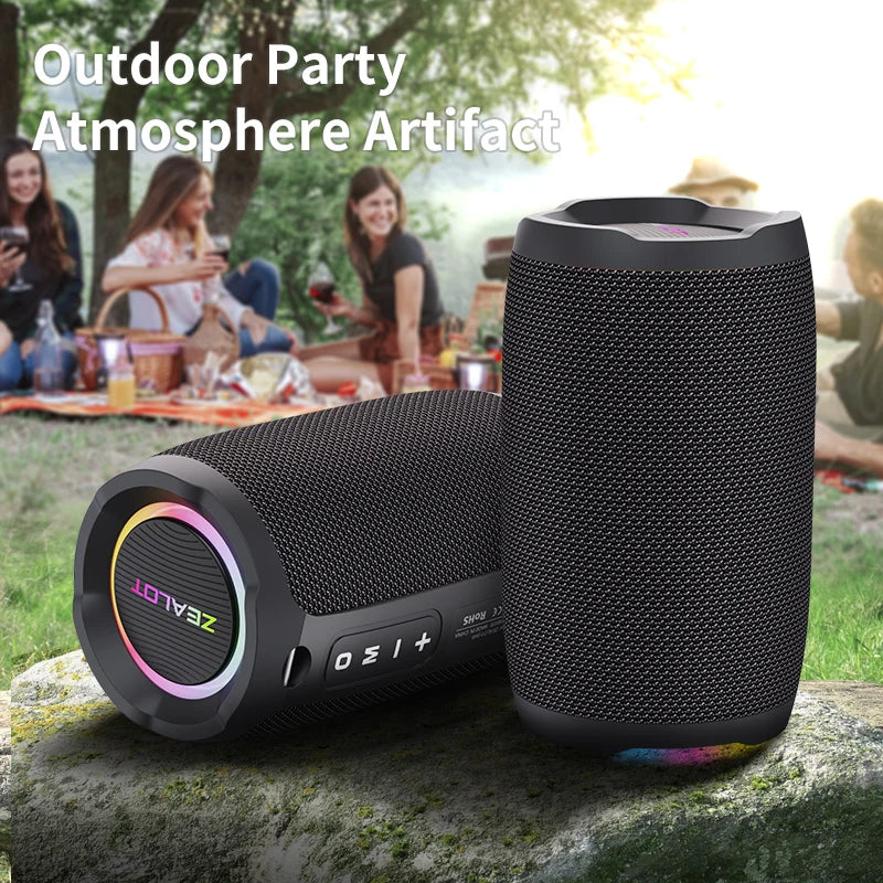 ZEALOT-S49 Portable Bluetooth Speaker 20W IPX7 Waterproof Powerful Sound Box Bass Boost Dual Pairing True Wireles Stereo Outdoor