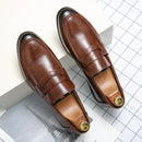 Classic Social Leather Shoes Men High Quality Casual Business Shoes Man Formal Leather Office Party Loafers Men's Dress Shoes