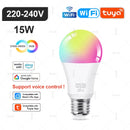 Tuya E27 E14 GU10 Bulb WIFI Zigbee Bluetooth,Dimmable Smart LED Lamp 2700-6500K RGB,LED Light Bulb Work With Alexa Amazon Google