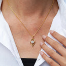 Luxury 100% Real 18k Gold Women's irregular clavicle chain pendant moissanite necklace