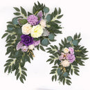 Yannew Artificial Flower Arch Kit for Wedding, Eucalyptus Garland.