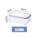 1Pc/4Pcs Refrigerator Storage Box Food Containers Plastic Fresh-Keeping Box with Lid Portable Storage Box Kitchen Organization