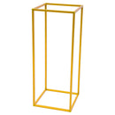 Tall metal gold wedding flower stand for decoration