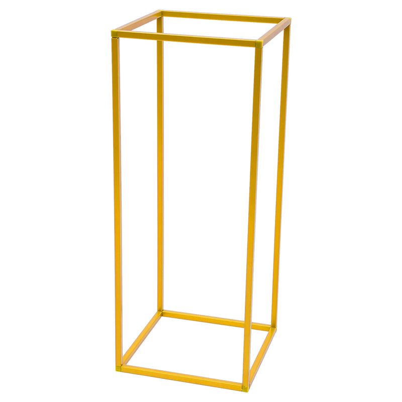 Tall metal gold wedding flower stand for decoration