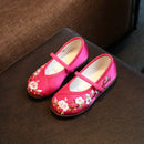 Children Flat Shoes Ethnic Style Girls Embroidered, Cloth Shoes Fashion Soft Kids Princess, Ancient Up Shoes.