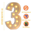 Giant LED Light Up Birthday Number Figure