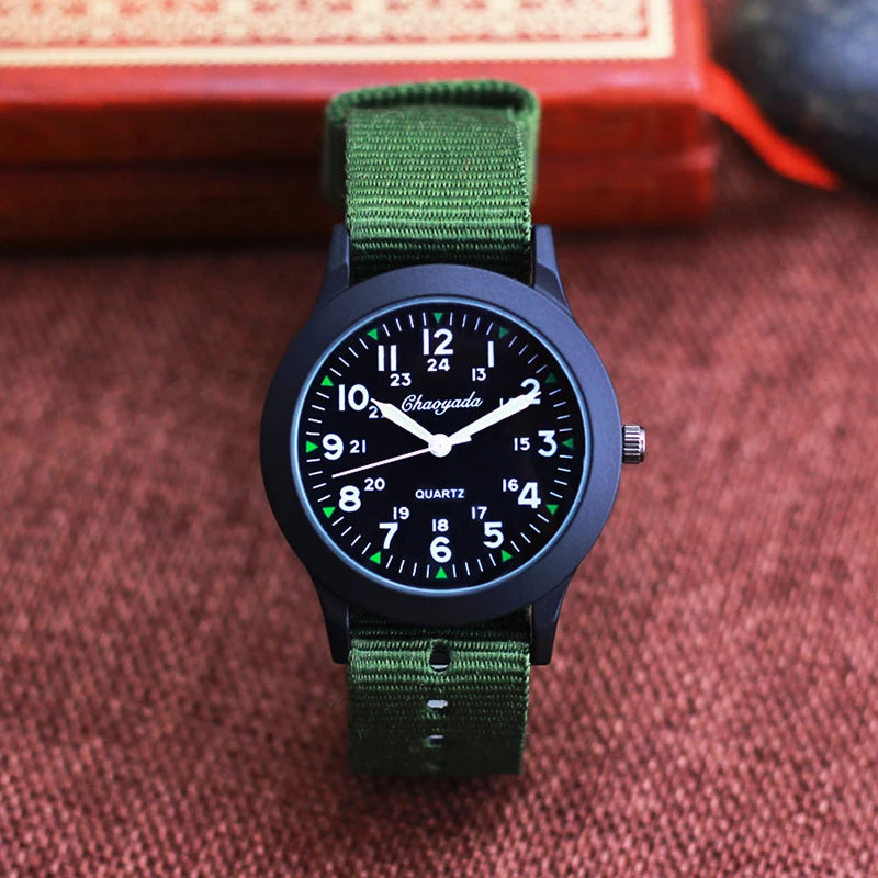 Famous brand chaoyada high quality fashion children boys girls students man canvas Breathable Sweat-proof 24hours watches. - 2025