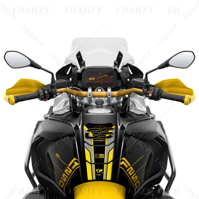 Motorcycle Tank Pad Sticker Protector Triple black 40 years Decal 2022 2023. - For R1200GS ADV R1250GS R 1250