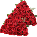 Artificial Roses Flowers Velvet Rose Bouquet for Home Wedding Decoration.