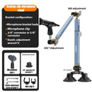 Mic Boom Arm Microphone Stand for Blue Yeti FIFINE AM8 K669B HyperX QuadCast SoloCast AT2020 Shure SM7B MV7 and Other Microphone