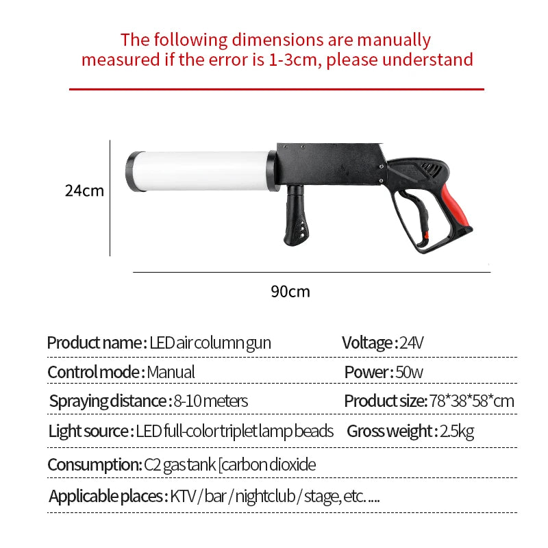 Smoke machine CO2 jet gun CO2 Jet Machine Stage Effect Smoking for Nightclub Wedding Party Dj Disco Performance dry ice Jet