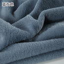 Plain Faux Fur Fabric Smooth Clothes Coats Dolls Sewing Thickened Imitation  Rabbit Plush Textile Soft Silky.