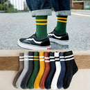 5 Pairs Of Men's Socks, Autumn And Winter Vintage Fun Fashion Athletic Socks, Sports Trend Socks - BUY ABROAD NOW