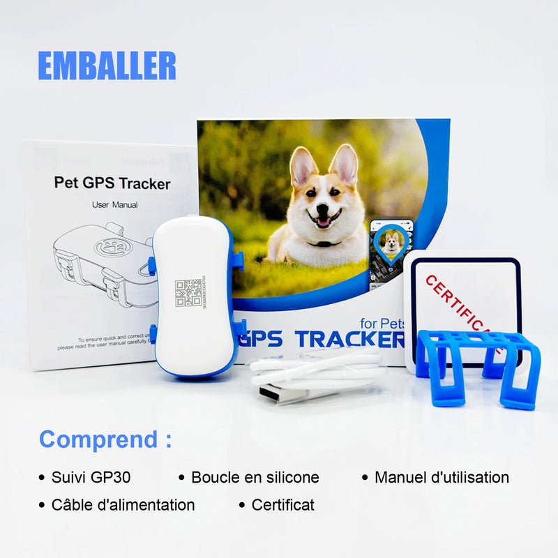 ‌4G Dog Cat GPS Tracker for Pets - Waterproof Smart Locator with App, Live Tracking & Light/Sound Search, Free Trial Included