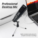 Microphone,Condenser Podcast Microphone with Plug&Play,One-Click Mute,for PC,Mac,PS4,Recording,Live,YouTube.- EALSEM 765 766 USB