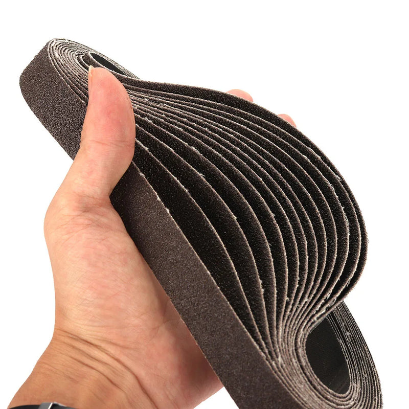 Sanding Belt Sander Accessories Abrasive for Metal Wood Furniture Grinding  Suitable for Pneumatic Sander 10pcs/Set. - 20X520mm