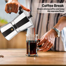 Aluminum Moka Pot Classic Stovetop Espresso Coffee Maker Coffee Kettle Tea Pot For Office Home Outdoor Camping Tableware
