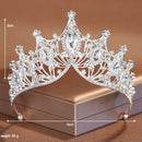 Itacazzo Bridal Headwear Noble Dazzling Silver-Colour Ladies' Crystal Crown Rhinestone Tiara Designed For Wedding Party