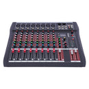 8 Channel Audio Mixer, Bluetooth Studio Mixer Audio DJ Sound Board Controller with USB for Professional and Beginners