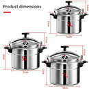 Cooker Pot Professional Pressure, Cooker Heavy-Duty Aluminum Explosion-Proof, Cooking Pots for Gas. - 3L/5L/7L