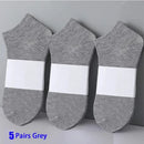 10 Pairs Women/Men Boat Socks Invisible Low Cut Silicone Non-slip Summer No-show Ankle Socks Solid Color Casual Breathable - BUY ABROAD NOW