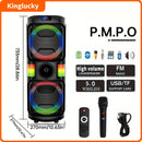 8202 Wireless Bluetooth Super big Speaker With Maximum Peak Power Of  120DB sound Outdoor Portable Party Soundbox  with Mic