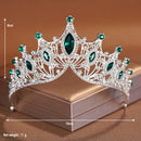 Itacazzo Bridal Headwear Noble Dazzling Silver-Colour Ladies' Crystal Crown Rhinestone Tiara Designed For Wedding Party