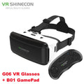 Virtual Reality VR Glasses IMAX Huge Screen 3D Glasses Google Cardboard Box VR Helmet for 4.5-6.53" Phone,Support Game Joysticks