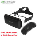 Virtual Reality VR Glasses IMAX Huge Screen 3D Glasses Google Cardboard Box VR Helmet for 4.5-6.53" Phone,Support Game Joysticks