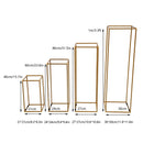 Gold metal pieces with rectangular frame for wedding backdrop, birthday party arch