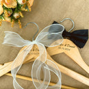 Personalized wedding hanger, custom wooden hanger for wedding dresses.