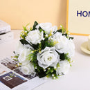 Artificial Flowers Plastic Rose Ball Silk Fake Flower Floral  Wedding Birthday Party Centerpiece Table Arrangements Decor. - 1pc