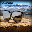 CAPONI HD Polarized Men Sunglasses Outdoor High Quality Acetate Driver Sun Glasses UV400 Protect Outdoor Square Shade CP23009