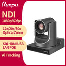 Runpu NDI PTZ Camera Ai Tracking Conference Camera Ptz Video SDI HDMI USB POE Live Streaming Camera for Video Confere Church