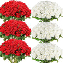 Artificial Roses Flowers Velvet Rose Bouquet for Home Wedding Decoration.