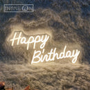 Happy Birthday Neon Sign, Birthday Party Wall Decor, LED Lights