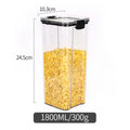 Kitchen Sealed Jars Large Capacity Grain Organizer Plastic Sealed Tank Moisture-proof Kitchen Storage Box Seasoning Jars Set New