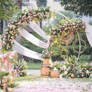 Large round metal wedding backdrop stand, garden arch,