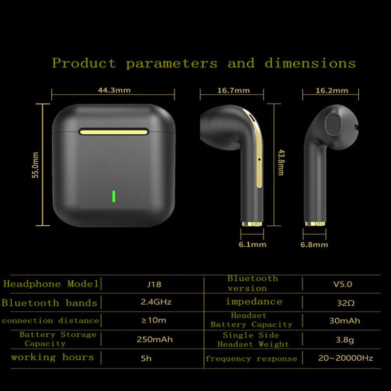 Headphones Wireless Bluetooth In Ear Stereo Sports Earphone Ture Wireless Bluetooth Headset With Mic. - XIAOMI